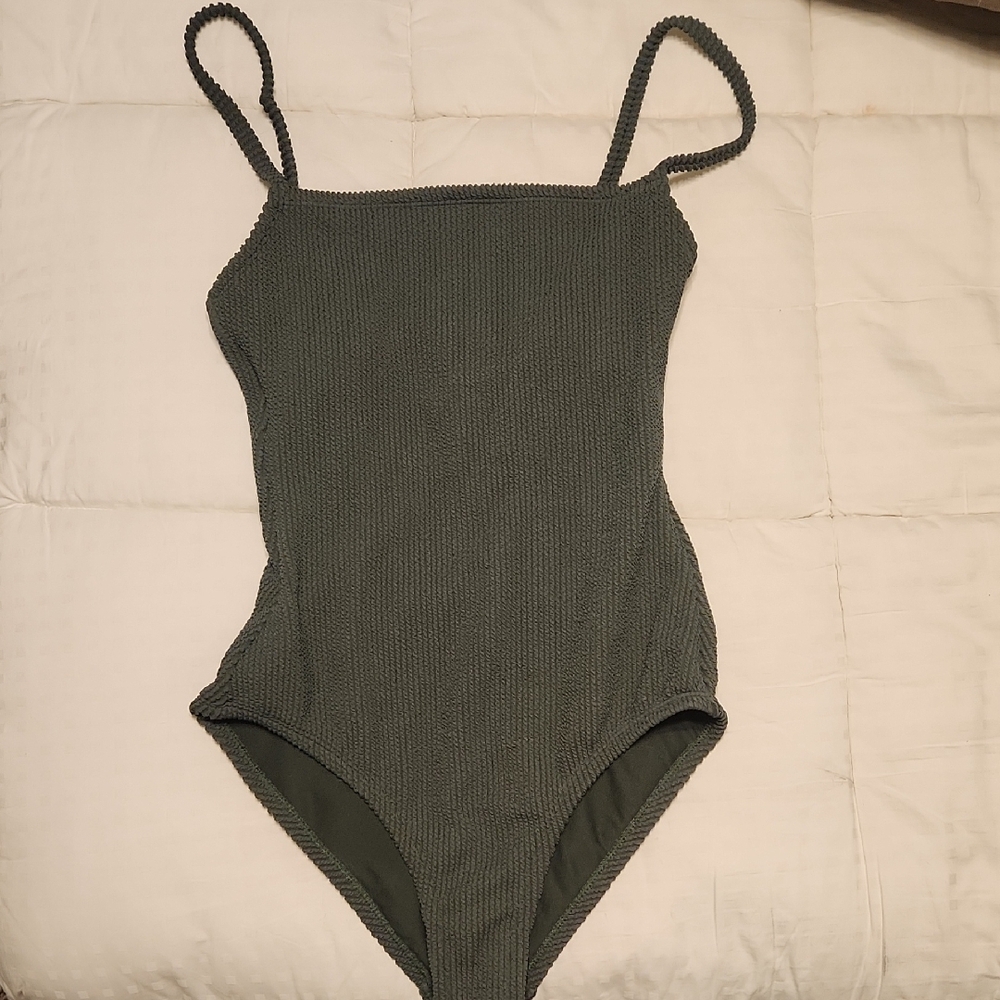 Stylish Green One-Piece Swimsuit